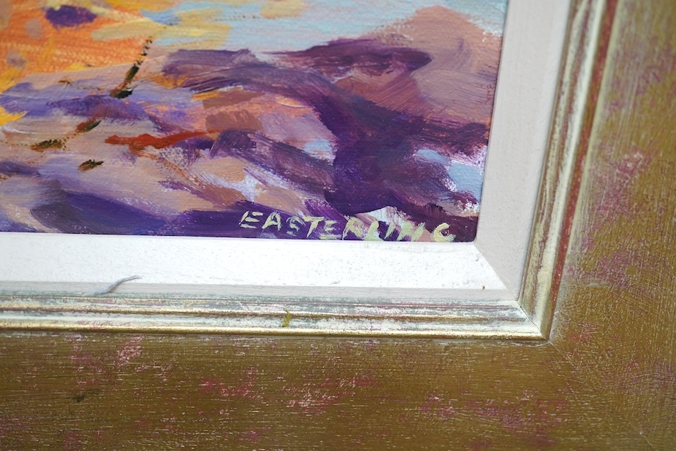 Julia Easterling (b.1941), oil on canvas, 'Vineyard at Carnoules, Provence', signed, 44 x 55cm. Condition - good